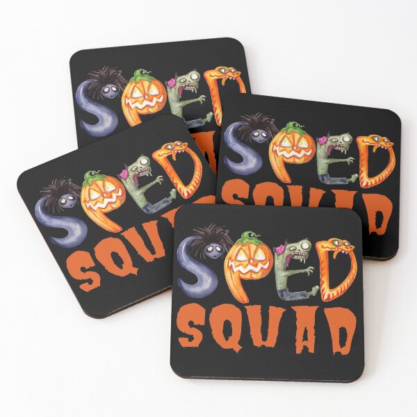 Item preview, SPED Squad Partial Monster Text Pattern Design (Black Background) designed and sold by Rosinda.