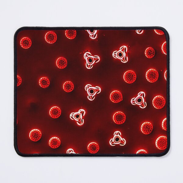 Item preview, Diatom - Lindavia in SEM (cribra, red) designed and sold by DiatomsATTACK.
