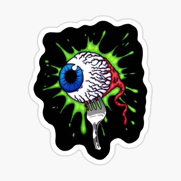 10/52Pcs Halloween Horror Eyeball Sticker For Notebooks Laptop