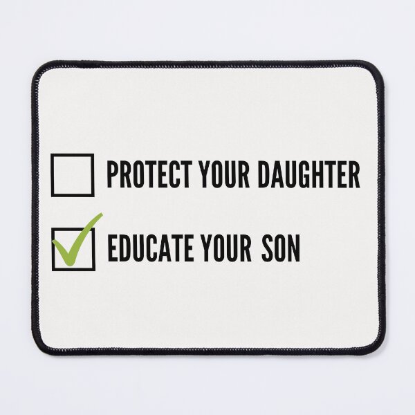 Item preview, protect your daughter educate your son - check box designed and sold by -justb-.