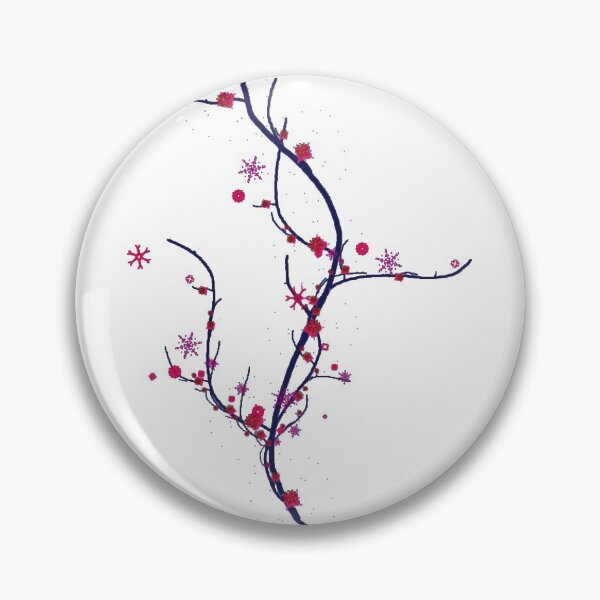 Artikelvorschau, ֎ BAUM DES LEBENS ֍ Fraktal ~*Kirsche blühende Sterne & Diamanten* ~ Retro Mid-Century Blumen Blumen Botanische Natur Landschaft ~ Heilige Geometrie ~ Rottöne ~ psychadelic entworfen und verkauft von Spinning Plates 360.