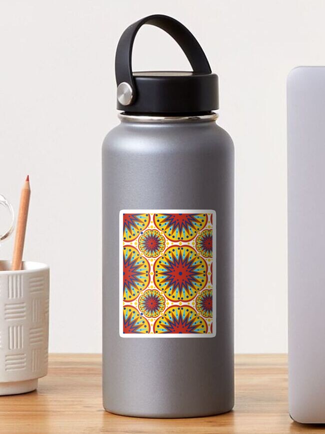 Aperçu 1 sur 3. Sticker avec l'œuvre Motif d'explosion africaine créée et vendue par littlesoulzwear.