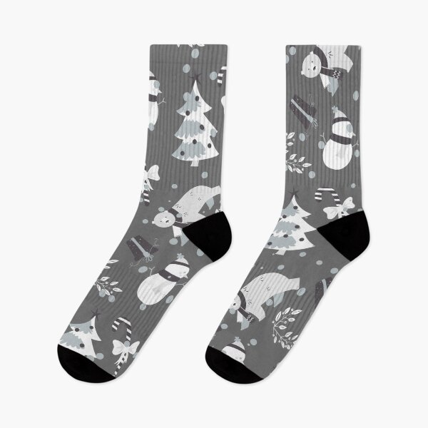 Item preview, Classic Grey Christmas Pattern designed and sold by fowons.