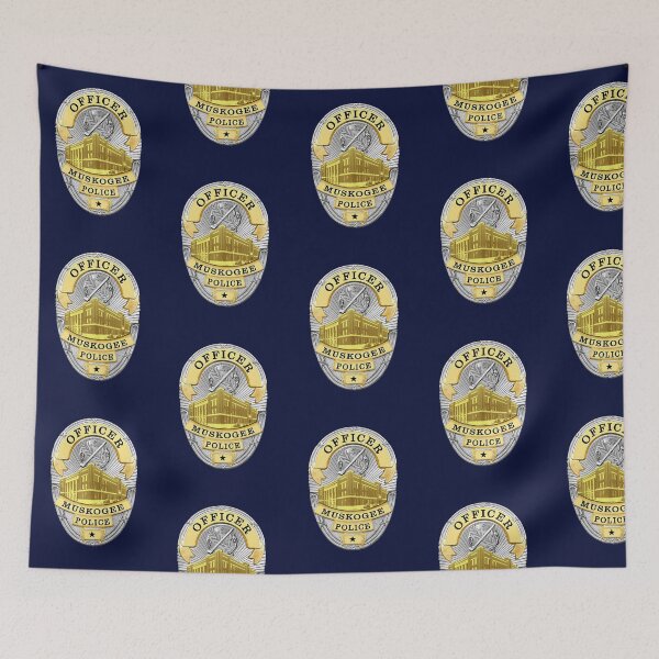 Item preview, Muskogee Oklahoma Police Badge  designed and sold by Lawrence Baird.