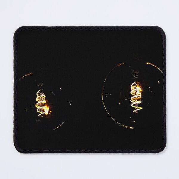 Item preview, The dim lights of the led spiral light bulbs on a black background designed and sold by Michaelerch.