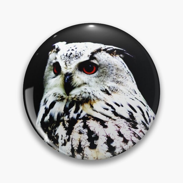 Item preview, Eurasian Eagle-owl on a black background designed and sold by Michaelerch.