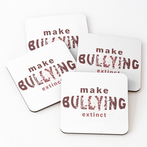 Item preview, Make Bullying Extinct Distressed Red- Stop Violence Anti Bully designed and sold by ViewerEqualsPhoton.