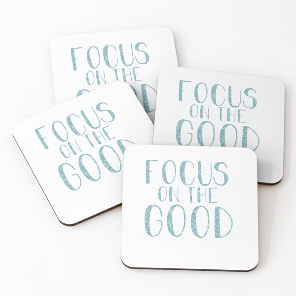 Item preview, Focus on the Good Quote in Blue designed and sold by enverything.