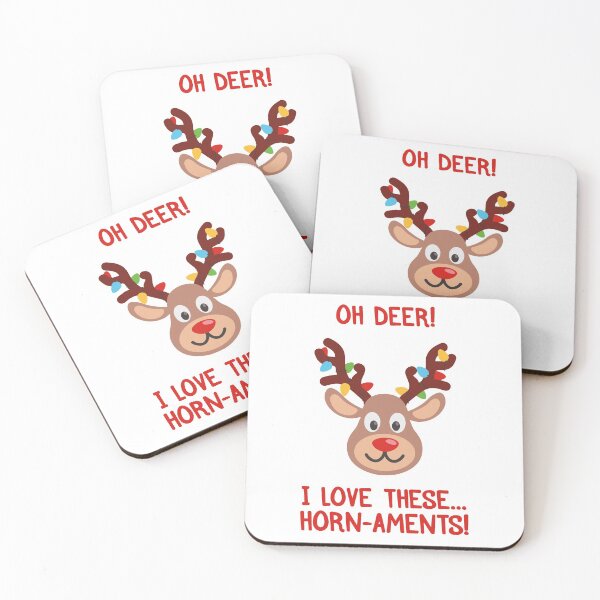 Item preview, Deer Ornaments | Christmas Ideas | Funny Xmas Gift designed and sold by Fluffy-Vectors.