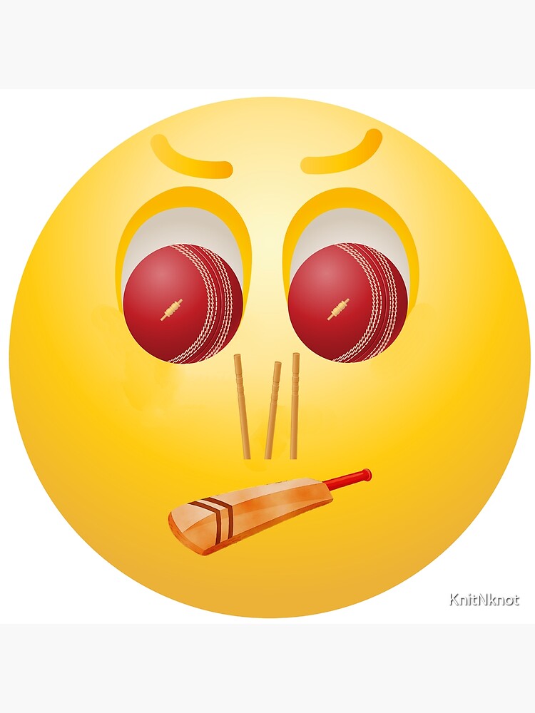 "Cricket Emoji" Poster for Sale by KnitNknot Redbubble