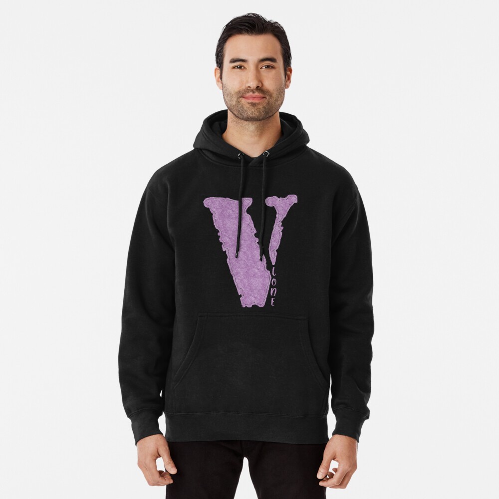 Black and 2025 purple vlone hoodie