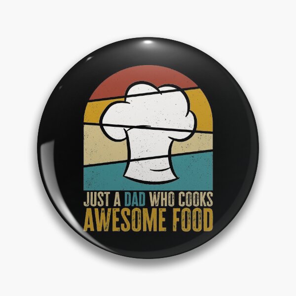 Item preview, Cooking Dad Quote Retro. Just a Dad who Cooks Awesome Food, Gift for Dad designed and sold by AS-Shirts.