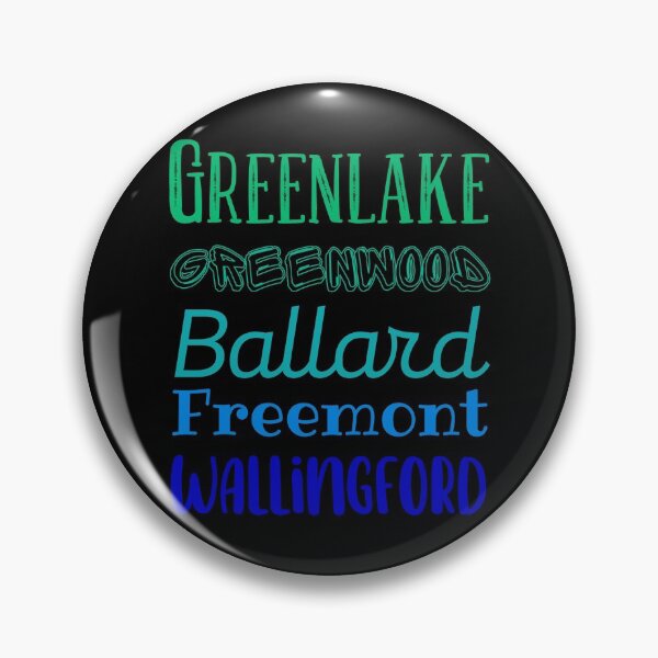 Item preview, Greenlake, Greenwood, Ballard, Freemont, Wallingford. Neighborhoods in SeattleDesign designed and sold by Constant Readers.