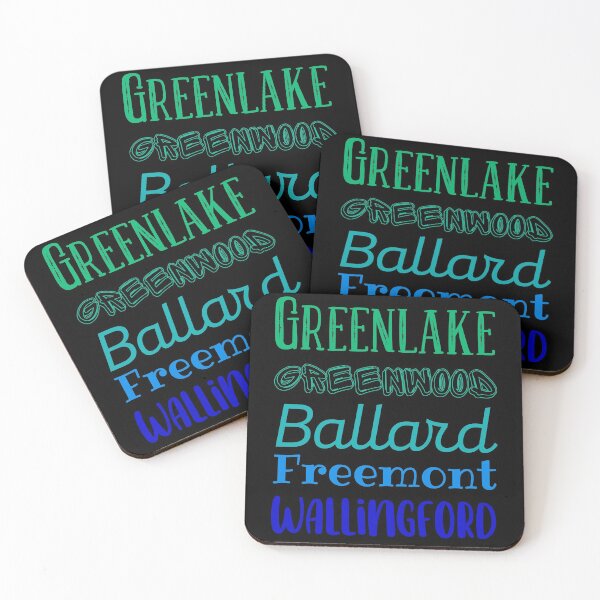 Item preview, Greenlake, Greenwood, Ballard, Freemont, Wallingford. Neighborhoods in SeattleDesign designed and sold by Constant Readers.
