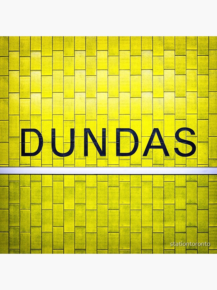Dundas Toronto Subway Sign by stationtoronto