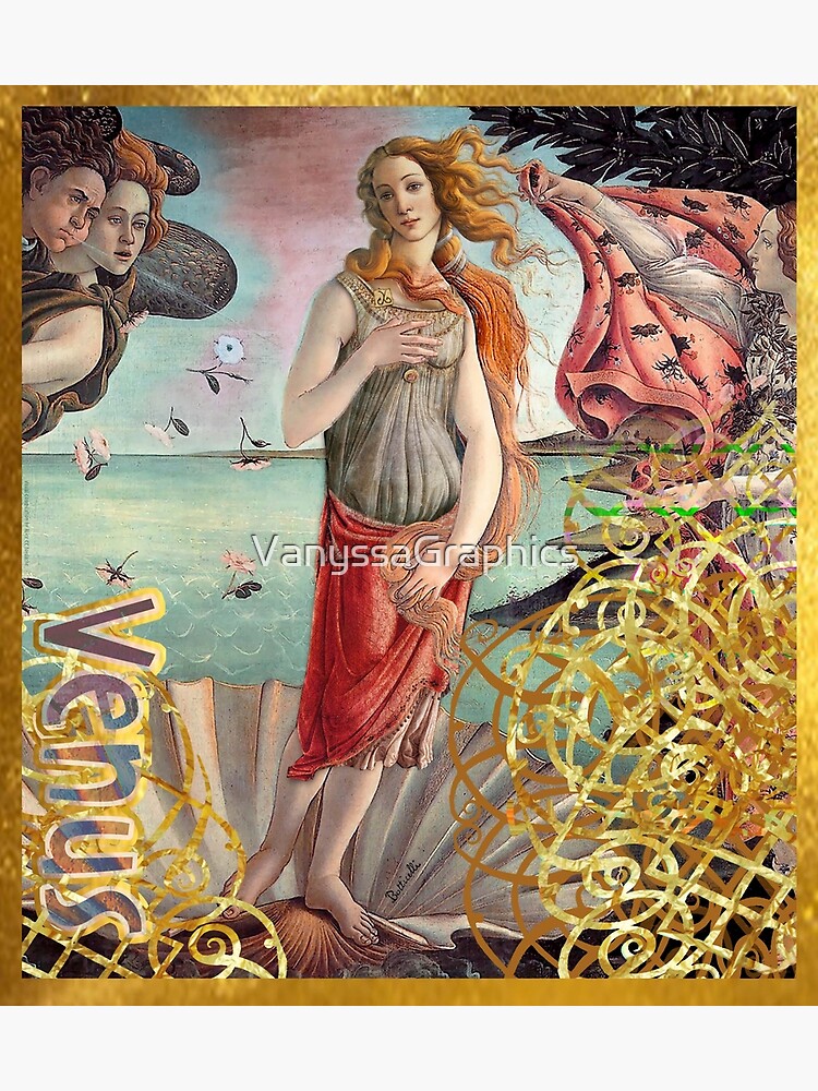 Nacimiento de Venus por Sandro Botticelli / Pintura clásica del