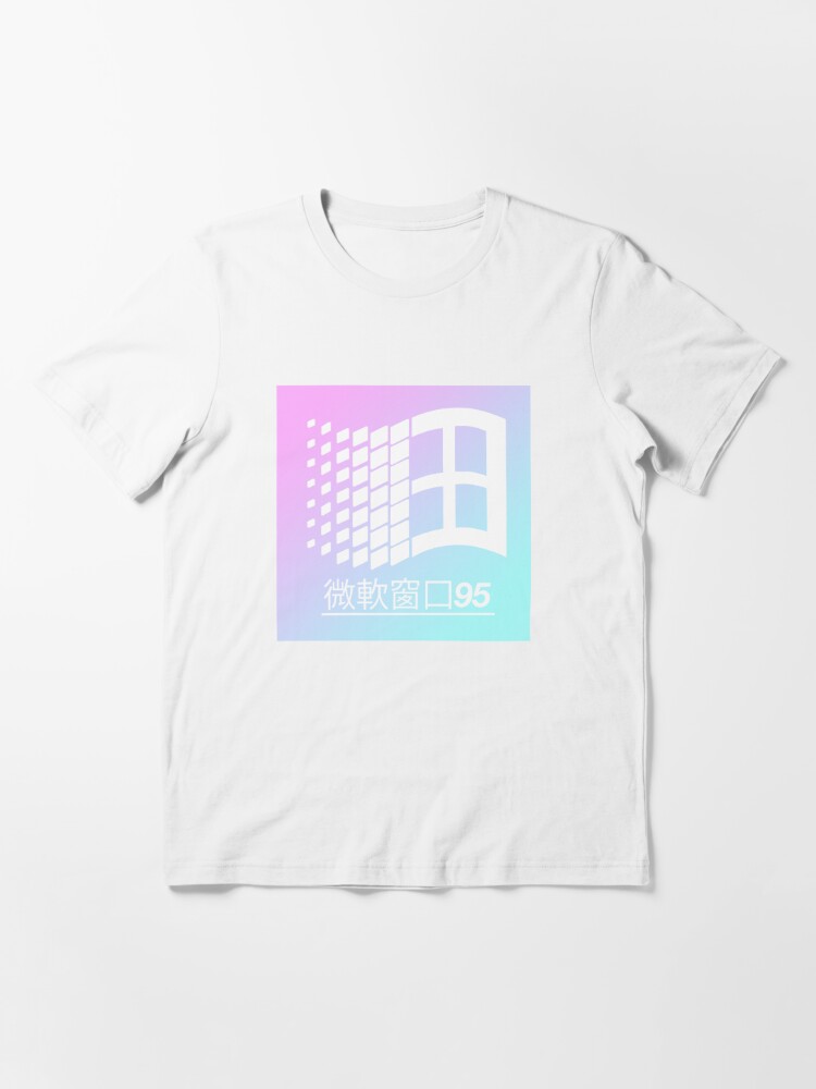 windows 95 aesthetic t shirt by lecreature redbubble