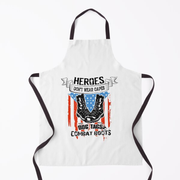 Item preview, Heroes Don't Wear Capes, They Wear Dog Tags & Combat Boots designed and sold by ZETTIF ⭐⭐⭐⭐⭐.
