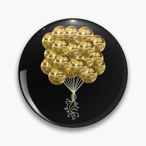 Item preview, Yellow Gold Disco Ball Balloons designed and sold by Deborah Camp.