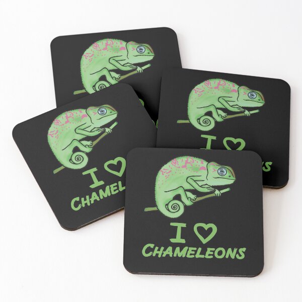 Item preview, I Love Chameleons for Chameleon Lovers, Green designed and sold by Mochi-Merch.