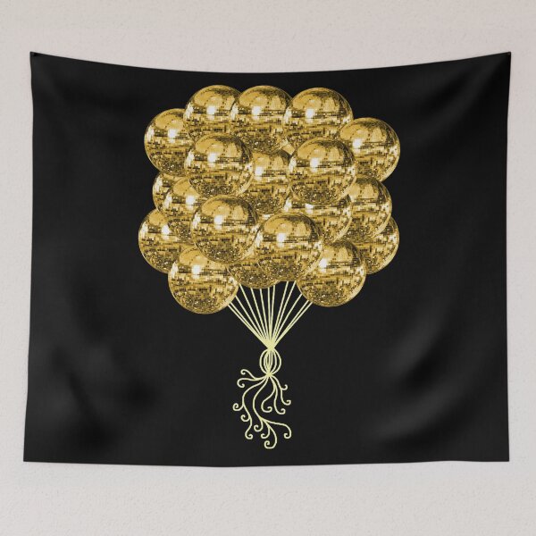 Item preview, Yellow Gold Disco Ball Balloons designed and sold by Deborah Camp.