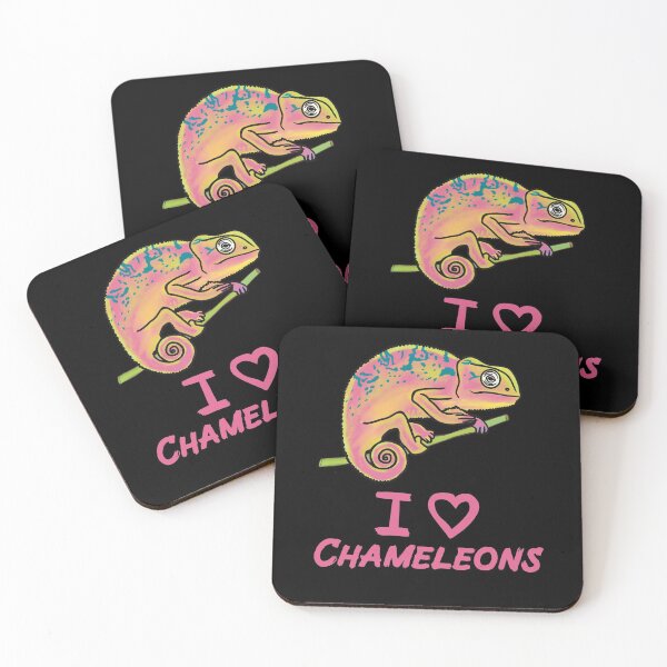 Item preview, I Love Chameleons for Chameleon Lovers, Pink designed and sold by Mochi-Merch.