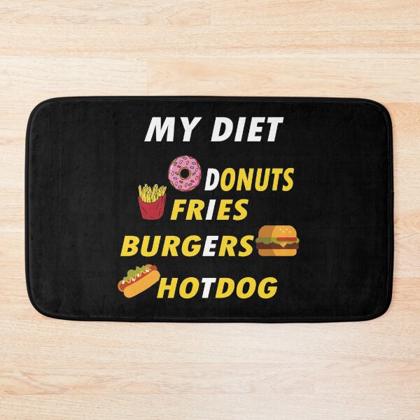Item preview, Diet Donuts Fries burger Hot Dog , fast food LOVERS FOODIES GIFT IDEA  designed and sold by justbejoker.