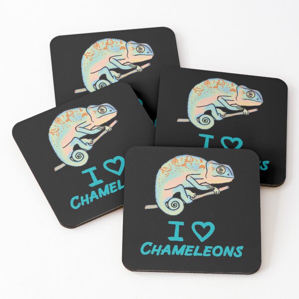 Item preview, I Love Chameleons for Chameleon Lovers, Pastel Blue designed and sold by Mochi-Merch.