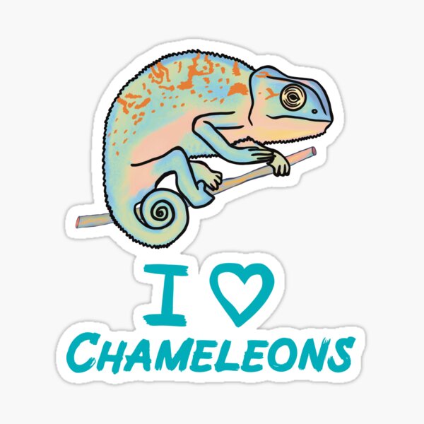 Artikel-Vorschau von Ich liebe Chamäleons für Chamäleonliebhaber, Pastellblau, designt und verkauft von Mochi-Merch.