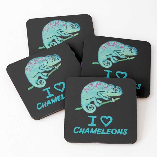 Item preview, I Love Chameleons for Chameleon Lovers, Blue designed and sold by Mochi-Merch.
