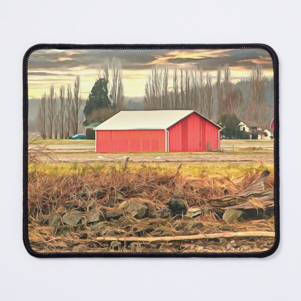 Item preview, Red Barn at Fir Island Farms in Mount Vernon designed and sold by SeaChangeDesign.