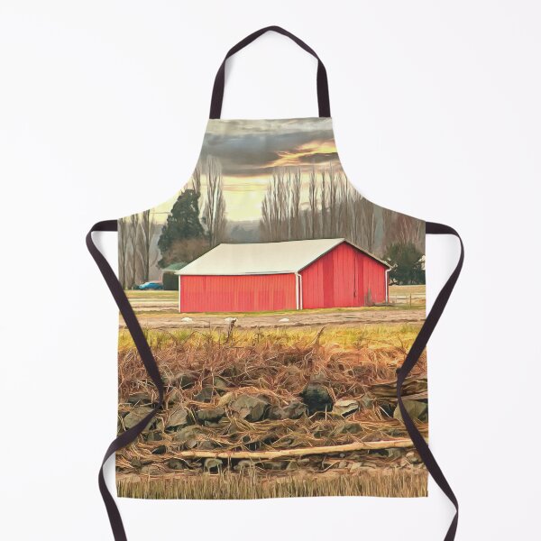 Item preview, Red Barn at Fir Island Farms in Mount Vernon designed and sold by SeaChangeDesign.