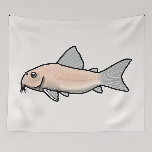 Item preview, White panda corydoras, best fishkeeper gift, aquarium gift - aquadesk designed and sold by Aquadesk.