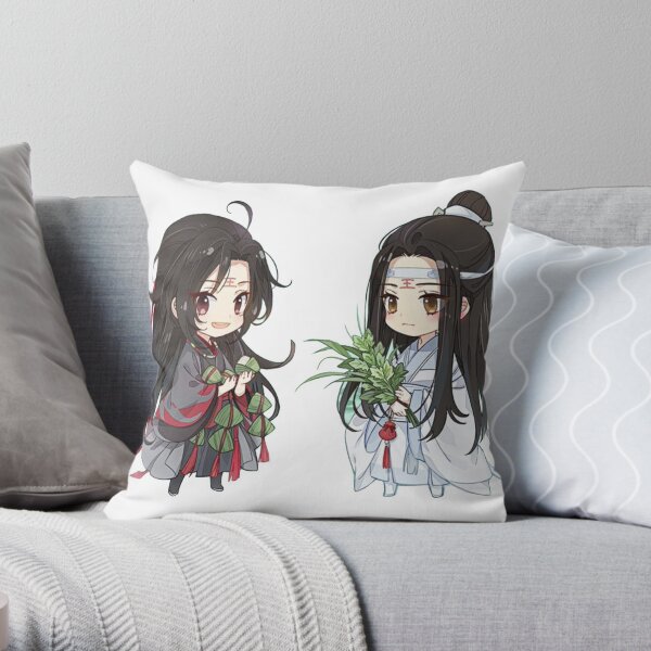 mo dao zu shi Q couple chibi | Throw Pillow