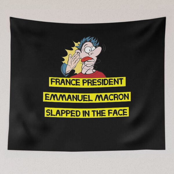 Item preview, Macron Getting Slapped Macron IS Not My President Funny designed and sold by Nouri King.