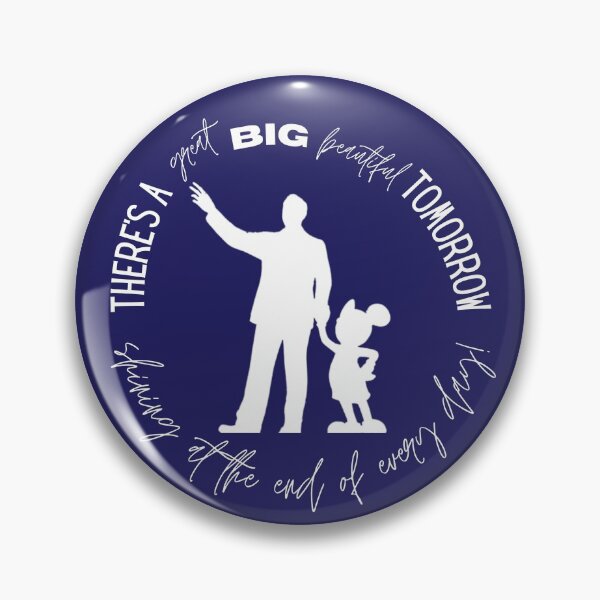 Item preview, Great Big Beautiful Tomorrow Mickey/Walt Partners, dark background  designed and sold by DesignsByAllysa.