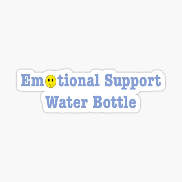 Smiley face water bottle  Sticker for Sale by lexivarga