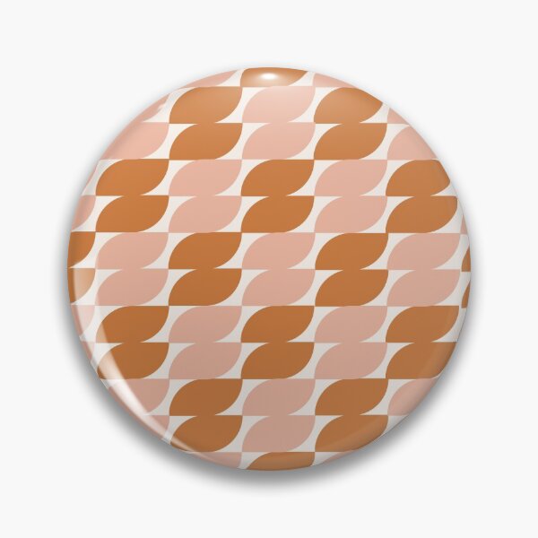 Item preview, Mid-Century Modern Art 9.0 Abstract Leaf Pattern Pink Orange designed and sold by Old Urban Farmhouse Design Studio.