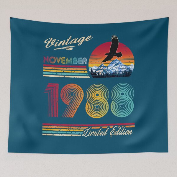Item preview, November 1988 Birthday designed and sold by GreenSplash.