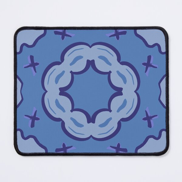Item preview, Blue Abstract Patchy Square Block designed and sold by KathyLav.