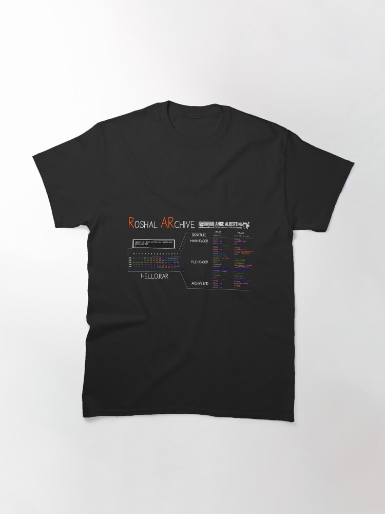 Alternate view of a mini RAR (white text) Classic T-Shirt
