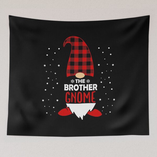 Item preview, Christmas Brother Gnome Red Plaid Gift designed and sold by Ibu83.