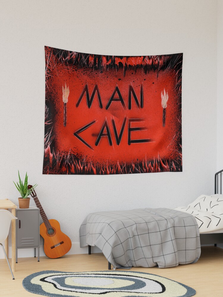 Man 2025 cave tapestry