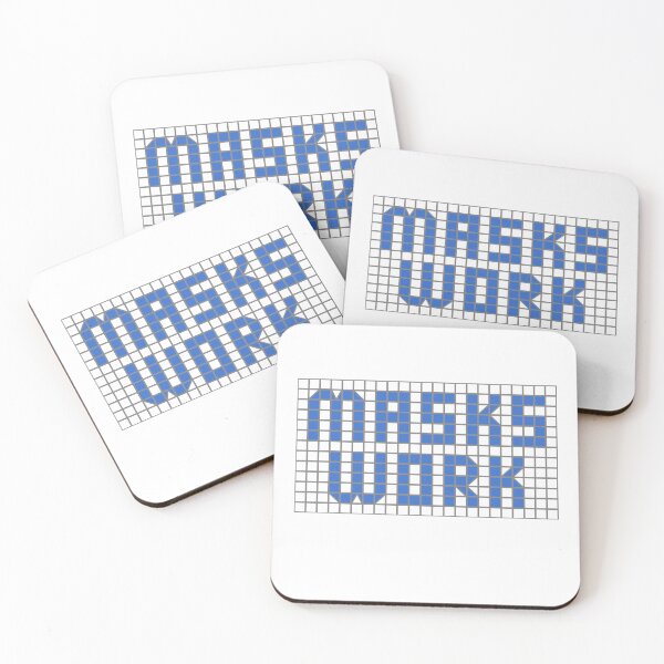 Item preview, Science: Masks work (letters in blue tile letters) designed and sold by Ofeefee.