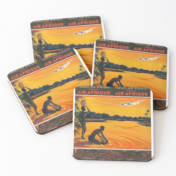 Item preview, Air Afrique - French Air Ministry - Vintage Travel  designed and sold by Culturio.