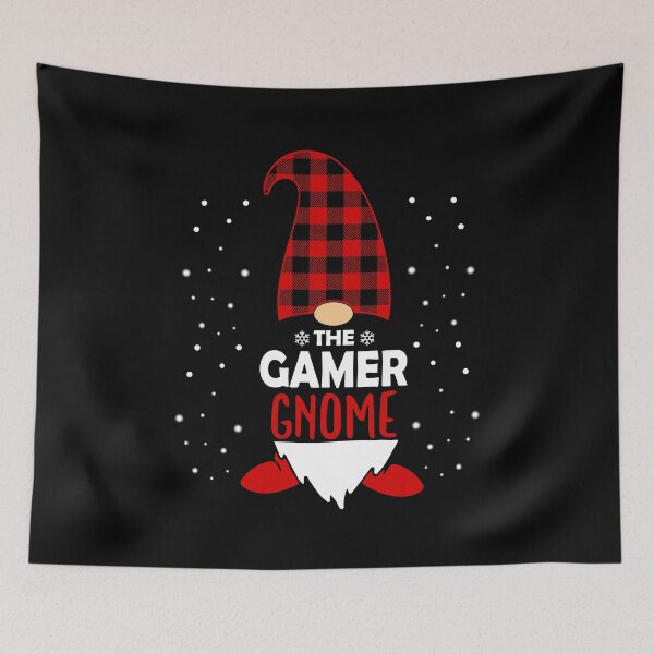 Item preview, Christmas Gamer Gnome Red Plaid Gift designed and sold by Ibu83.