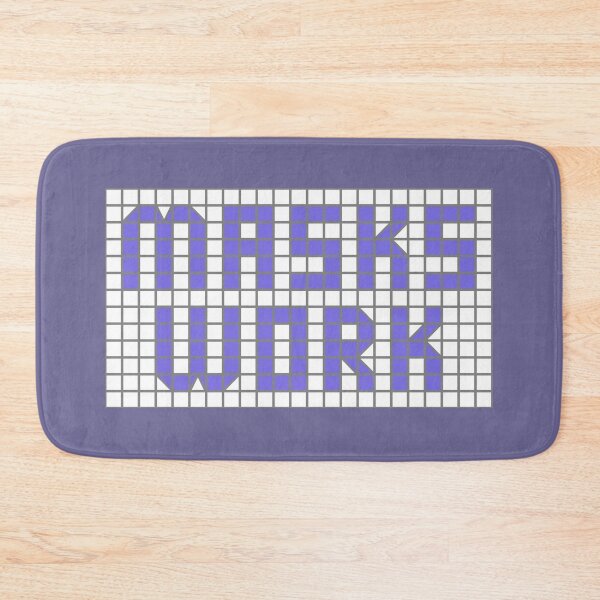 Item preview, Science: Masks work (purple tiles) designed and sold by Ofeefee.