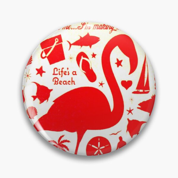 Item preview, I Love Vacation - Flamingos - Vintage Travel  designed and sold by Culturio.