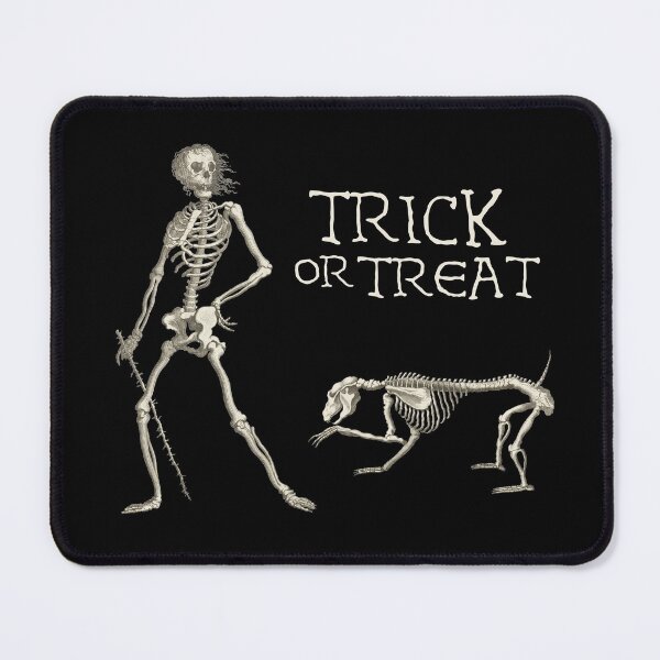 Item preview, Friendly Halloween Skeleton: Trick or treat (light text) designed and sold by Ofeefee.