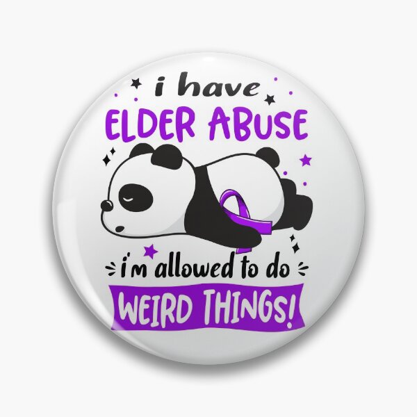 Item preview, Elder Abuse Warrior I Have Elder Abuse I Am Allowed To Do Weird Things! designed and sold by GennieShop.